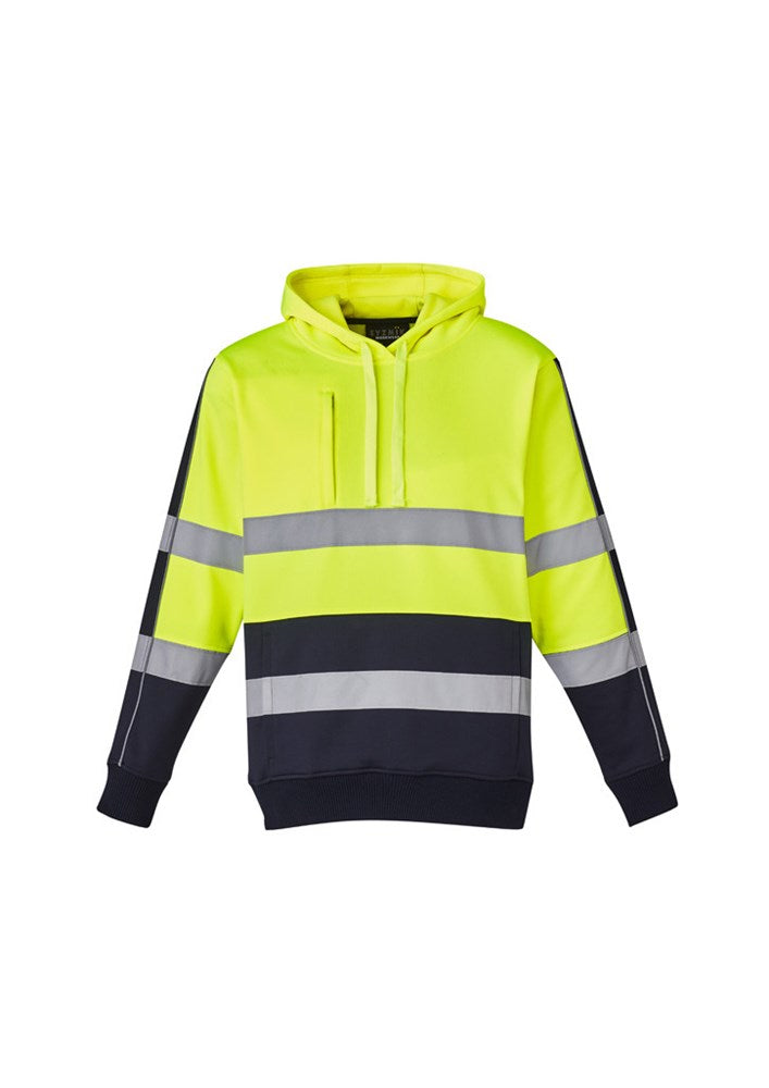 SYZMIK ZT483 UNISEX HI VIS STRETCH TAPED HOODIE