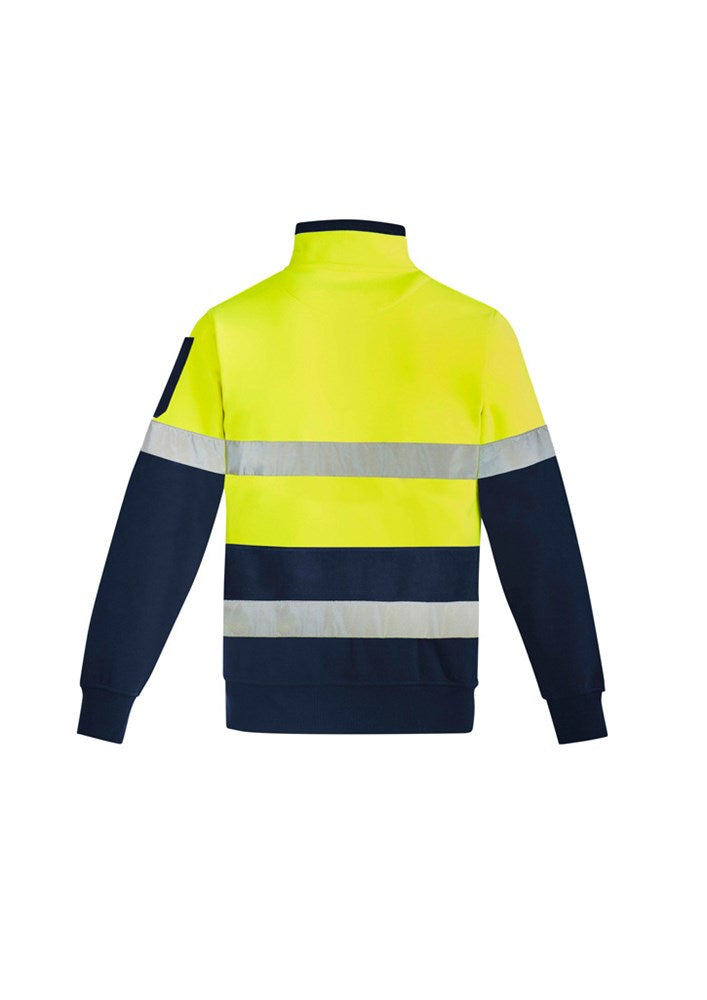 SYZMIK ZT567 MENS HI VIS 1/4 ZIP PULLOVER-HOOP TAPED
