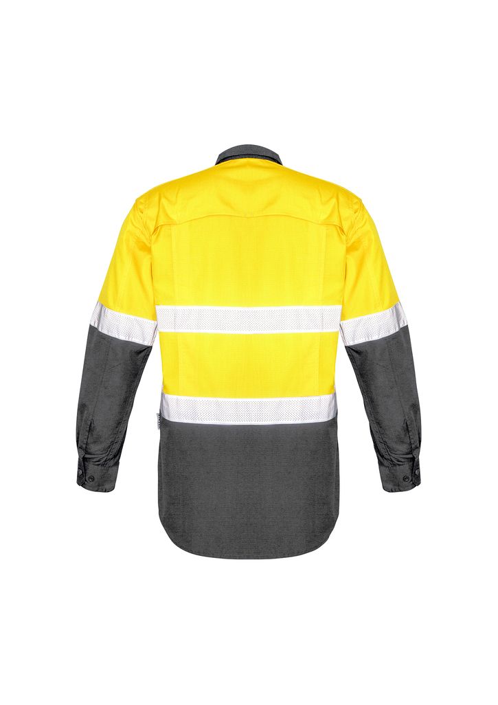 SYZMIK ZW129 L/SL RUGGED COOLING REFLECTIVE HI VIS SHIRT