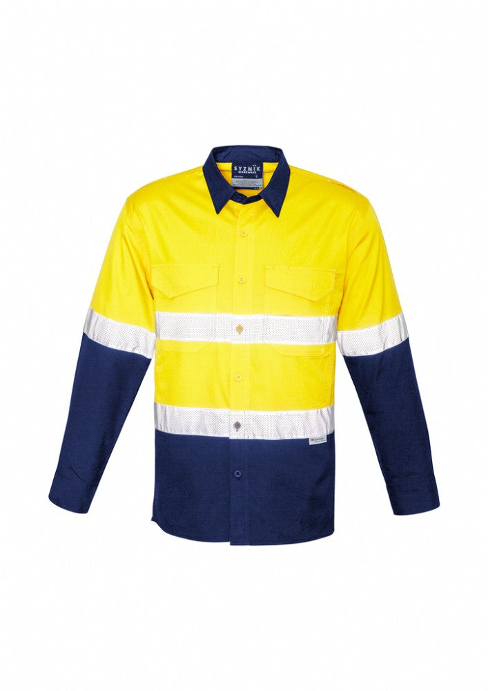 SYZMIK ZW129 L/SL RUGGED COOLING REFLECTIVE HI VIS SHIRT