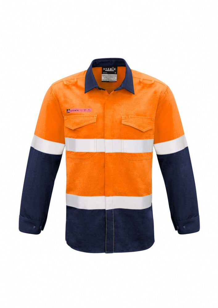 SYZMIK ZW132 L/SL REFLECTIVE FIRE ARMOUR FR/ARC RATED SHIRT