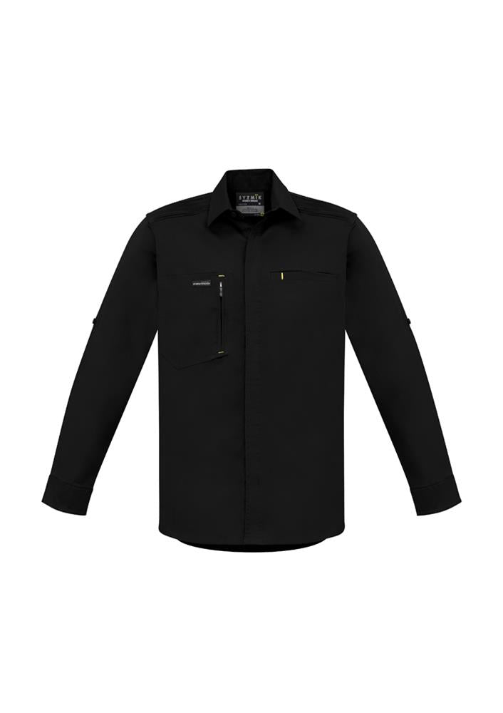 SYZMIK ZW350 MENS STREETWORX L/SL STRETCH SHIRT