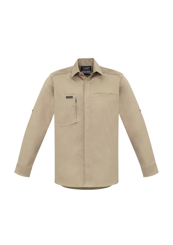 SYZMIK ZW350 MENS STREETWORX L/SL STRETCH SHIRT