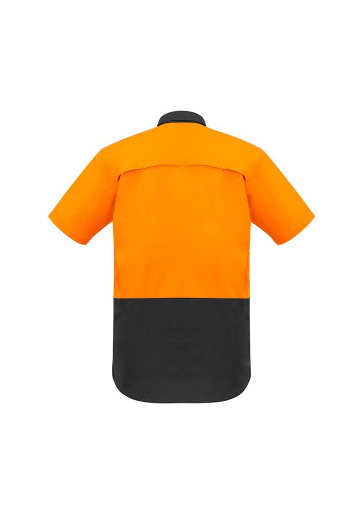 SYZMIK ZW815 MENS RUGGED COOLING HI VIS SPLICED S/SL SHIRT