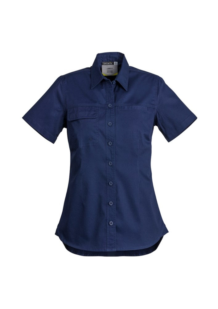 SYZMIK ZWL120 WOMENS LIGHTWEIGHT TRADIE S/SL SHIRT