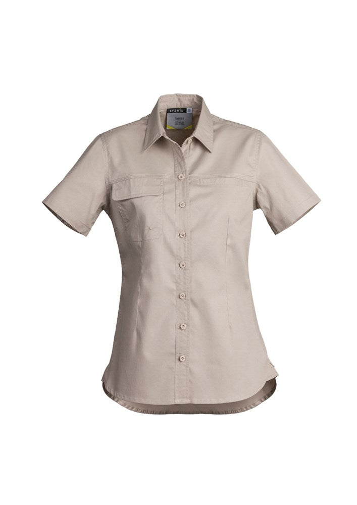 SYZMIK ZWL120 WOMENS LIGHTWEIGHT TRADIE S/SL SHIRT