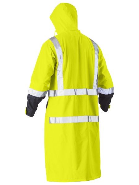 BISLEY BJ6961T TAPED HI VIS LONG RAIN COAT