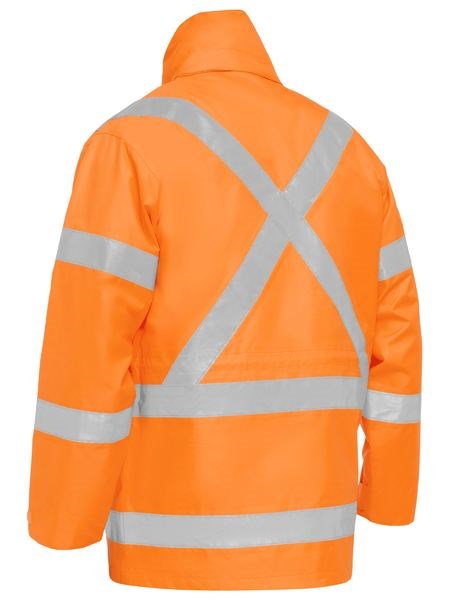 BISLEY BJ6974XT X TAPED HI VIS 4 IN 1 RAIN JACKET