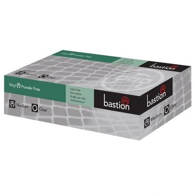 BASTION VINYL CLEAR POWDER FREE GLOVES