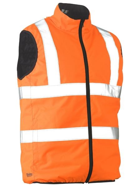 BISLEY BV0330HT REFLECTIVE HI VIS REVERSABLE PUFFER VEST