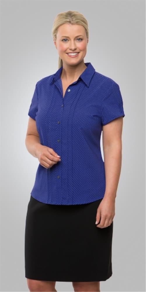 CITY COLLECTION 2173 S/SL CITY STRETCH SPOT BLOUSE