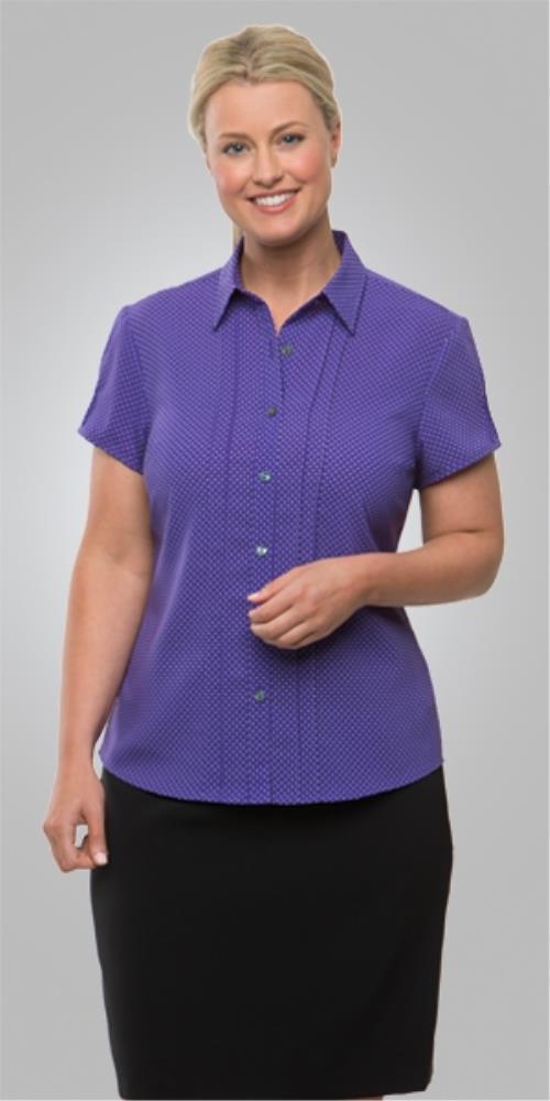 CITY COLLECTION 2173 S/SL CITY STRETCH SPOT BLOUSE