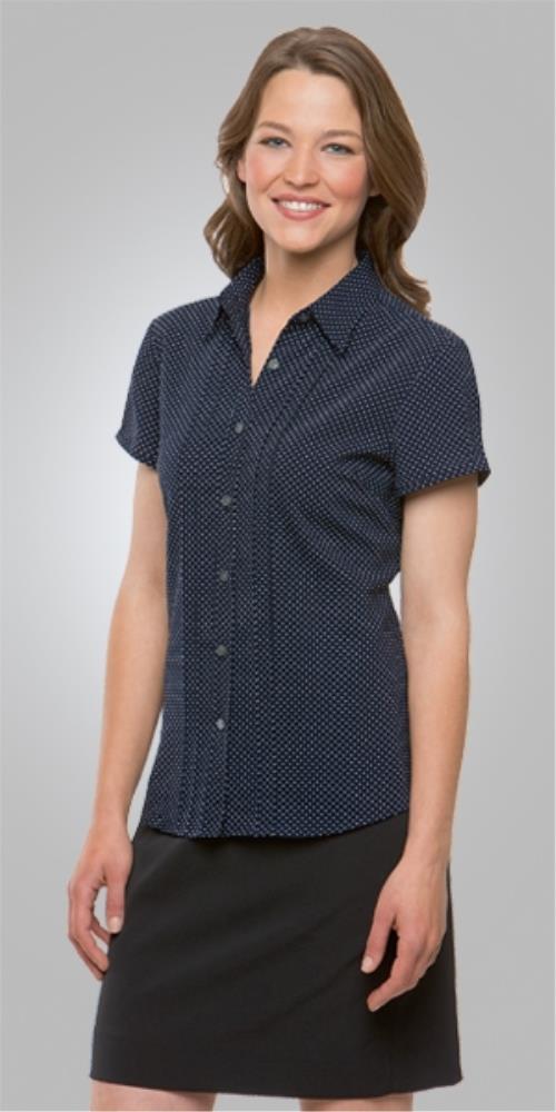 CITY COLLECTION 2173 S/SL CITY STRETCH SPOT BLOUSE
