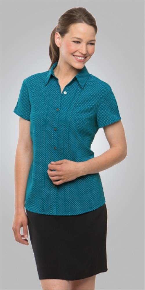 CITY COLLECTION 2173 S/SL CITY STRETCH SPOT BLOUSE