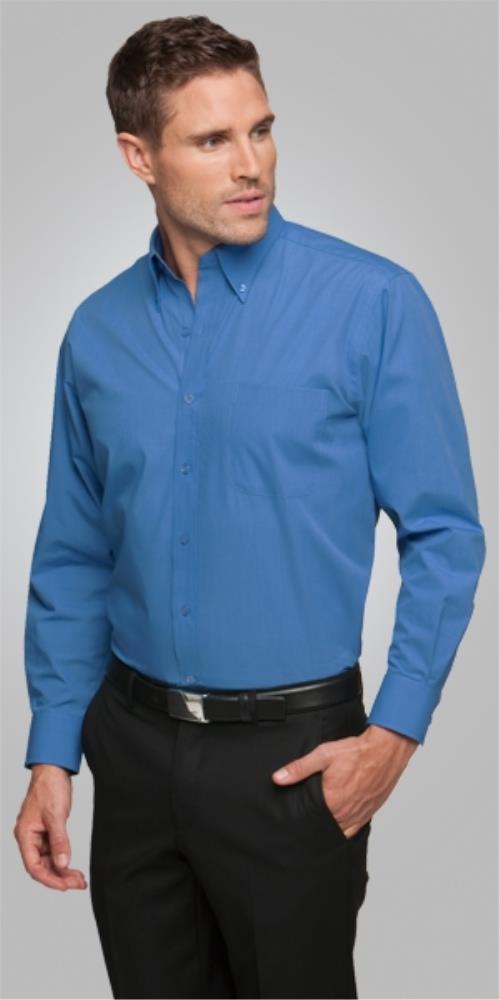 CITY COLLECTION 4102LS L/SL MENS MICRO CHECK SHIRT