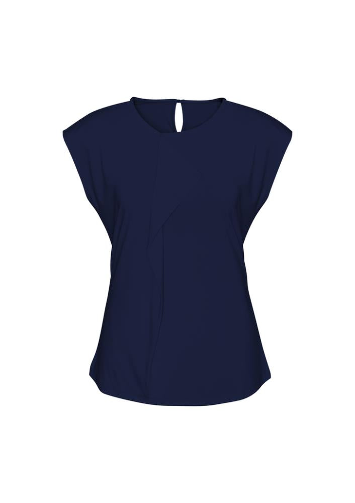 BIZ COLLECTION K624LS MIA LADIES PLEAT KNIT TOP