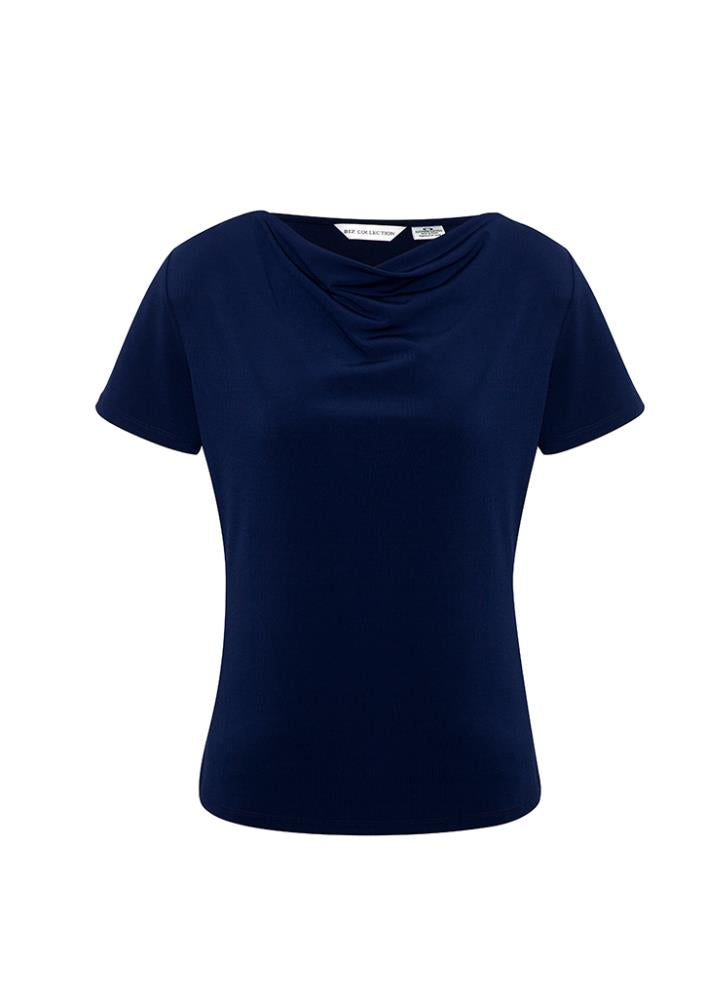 BIZ COLLECTION K625LS AVA LADIES DRAPE TOP