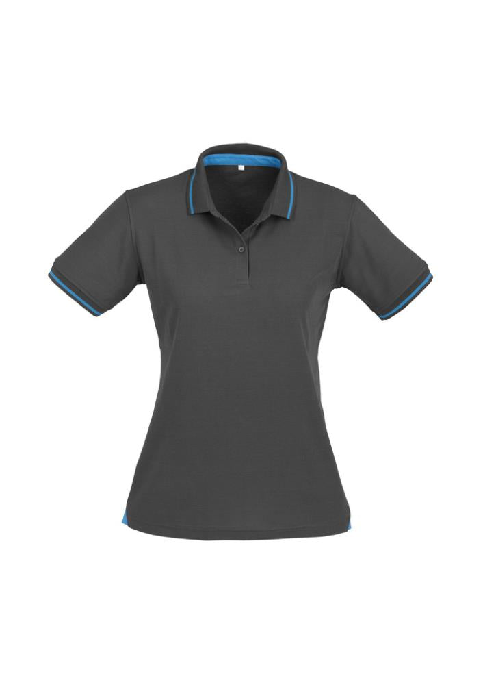 BIZ COLLECTION P226LS LADIES S/SL JET COTON BACKED POLO