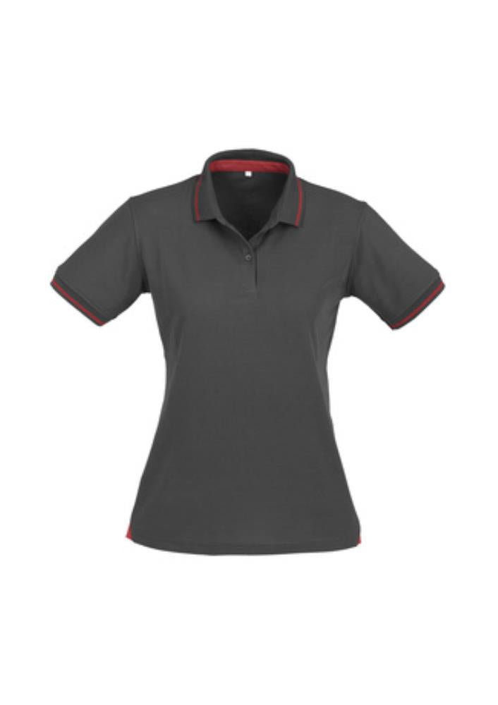 BIZ COLLECTION P226LS LADIES S/SL JET COTON BACKED POLO