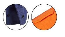 FLAMEBUSTER FSV015 ARCFLASH HRC2 HI VIS TWO TONE CLOSED FRONT SHIRT WITH GUSSET SLEEVES AND FR REFLECTIVE TAPE
