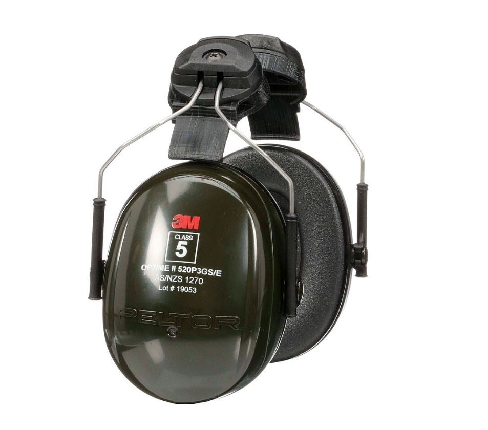 3M PELTOR H520P3GS/E OPTIME II SERIES HELMET ATTACH EARMUFFS -30dBA CLASS 5