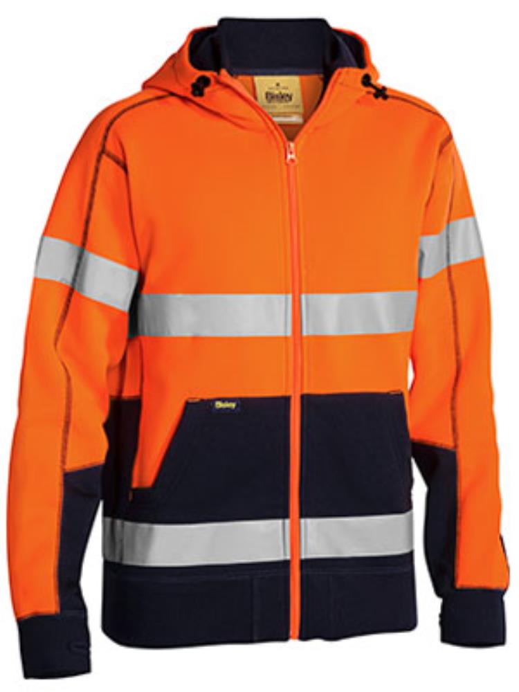 BISLEY BK6819T REFLECTIVE HI VIS FLEECE HOODIE