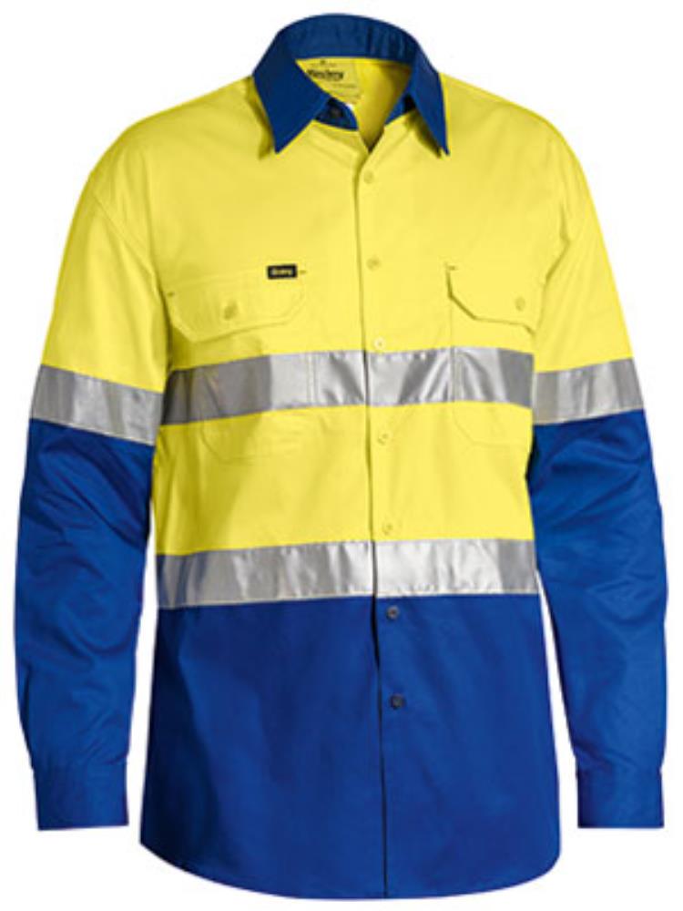 BISLEY BS6696T L/SL REFLECTIVE HI VIS COOL LIGHTWEIGHT SHIRT