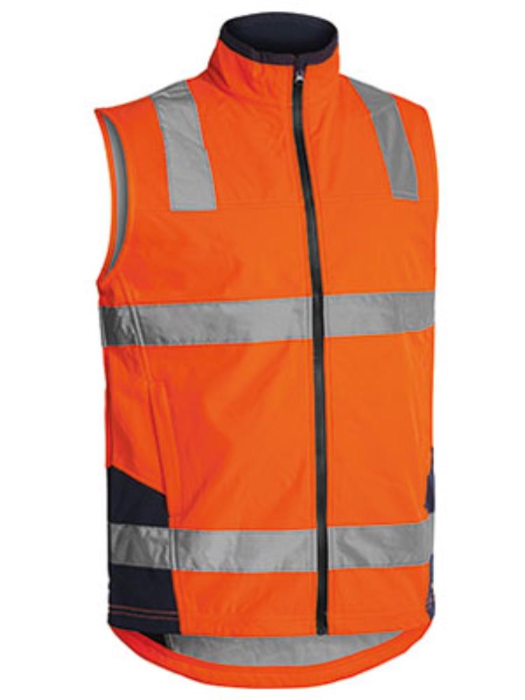BISLEY BV0348T REFLECTIVE HI VIS SOFT SHELL VEST