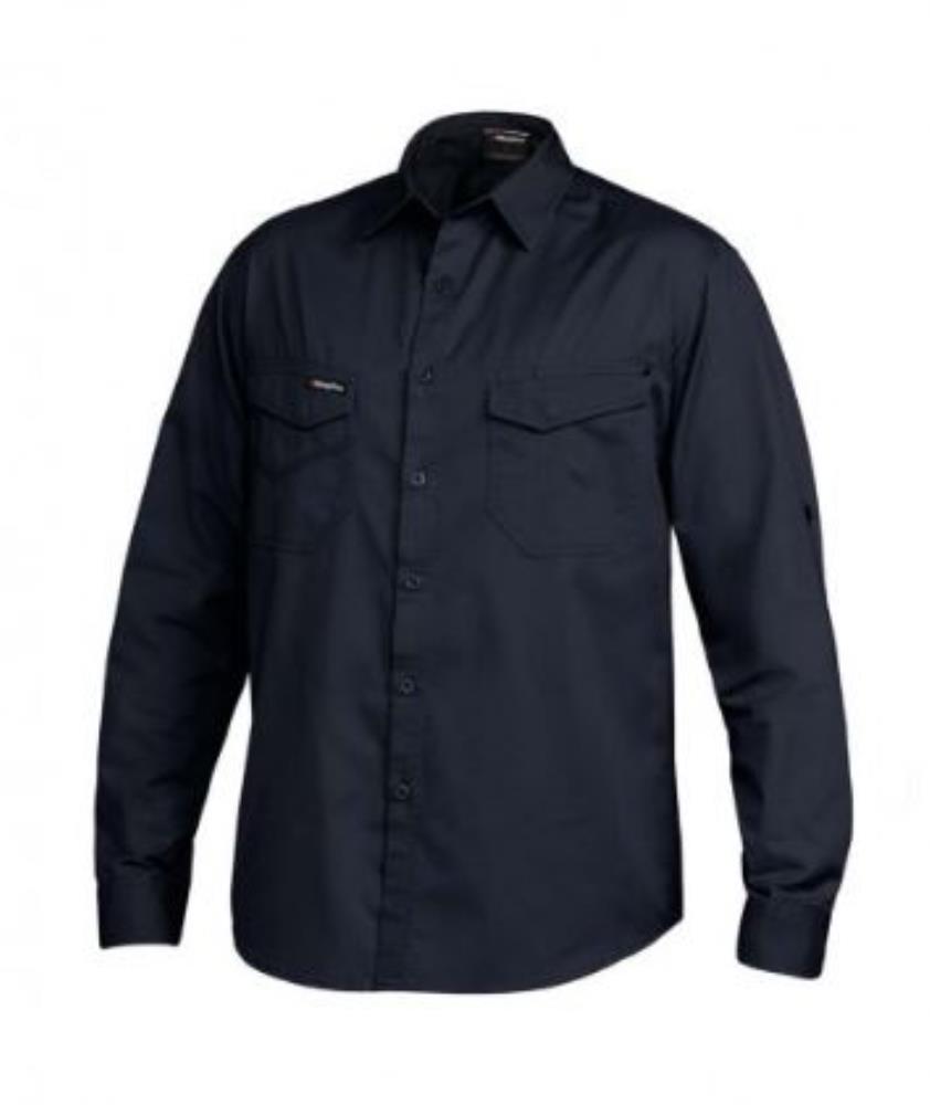 KING GEE K14350 L/SL COTTON TRADIES SHIRT