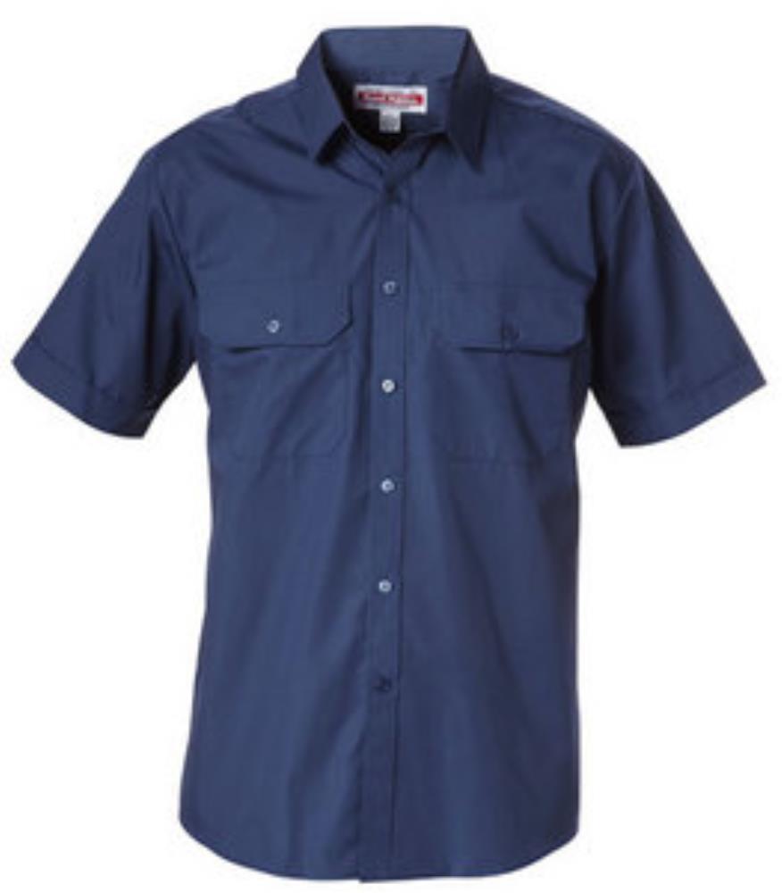 HARD YAKKA Y07591 S/SL PERM PRESS POLY COTTON SHIRT