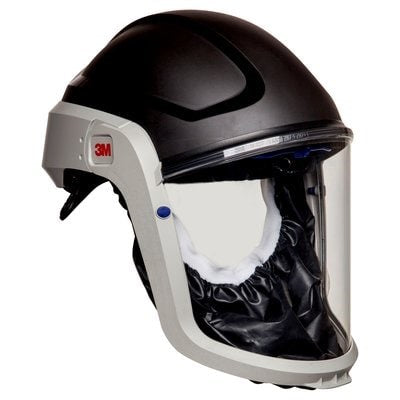 3M VERSAFLO M-307 PAPR HIGH IMPACT HELMET, COATED VISOR AND FLAME RESISTANT FACESEAL
