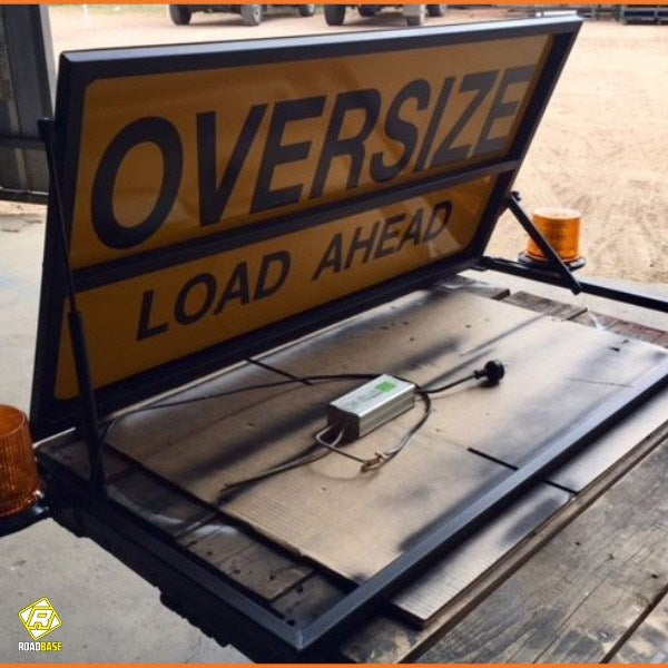 ROADBASE PILOT VEHICLE OVERSIZE LOAD AHEAD SIGN