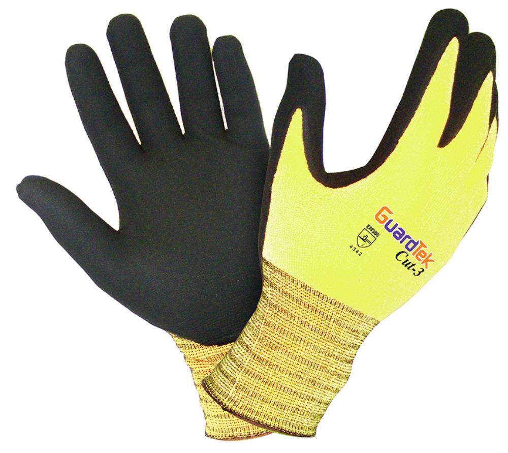 GUARDTEK CUT-3YE CUT 3 RESISTANT GLOVES