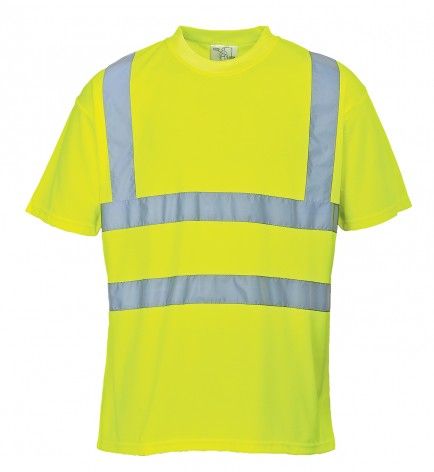 PORTWEST S478 REFLECTIVE HI VIS MICROMESH T-SHIRT