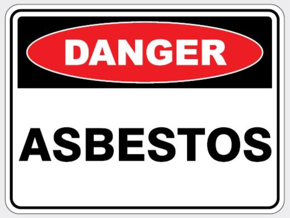 DANGER - ASBESTOS SIGN