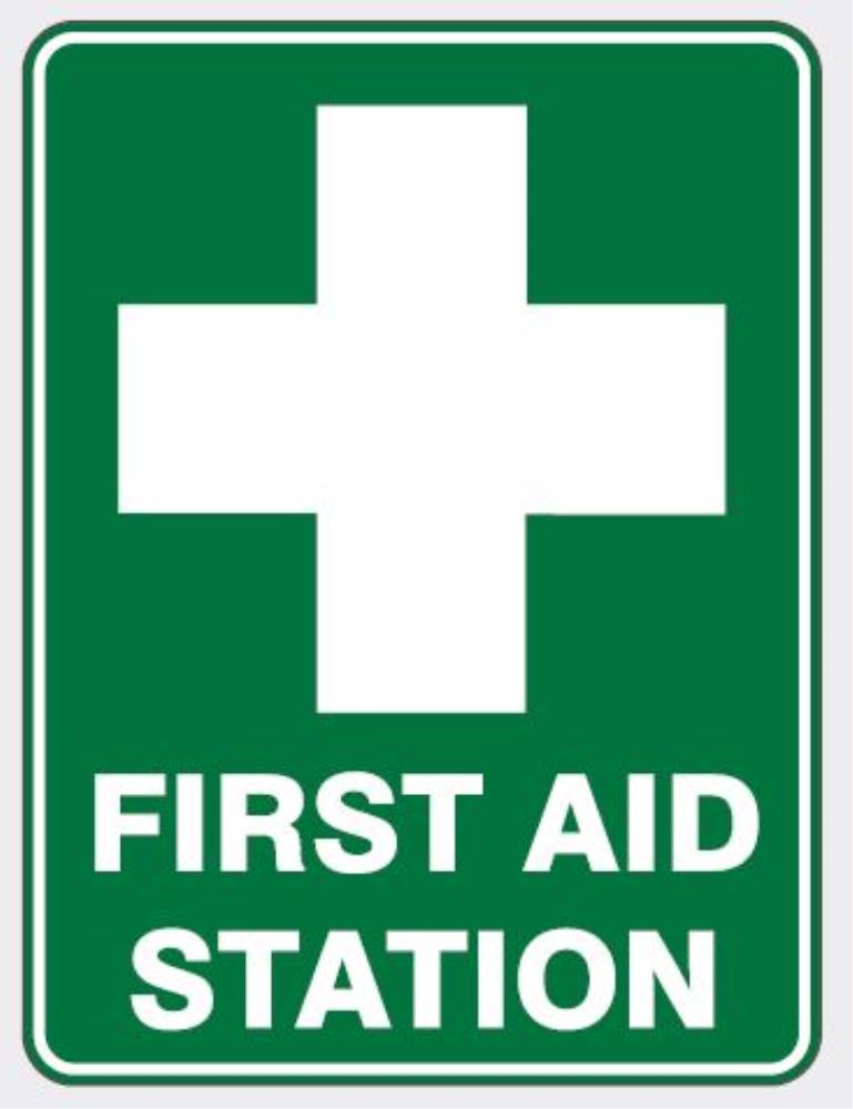 FIRST AID STATION SIGN