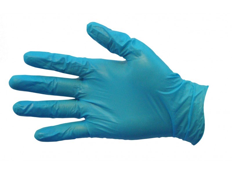 PRO-VAL 4115 FOODIE BLUES DUO PF VINYL/NITRILE DISPOSABLE GLOVES - 100/BOX