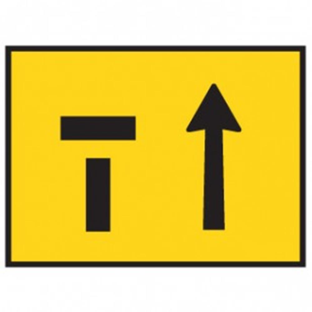 LEFT LANE CLOSED - BOXED EDGE SIGN