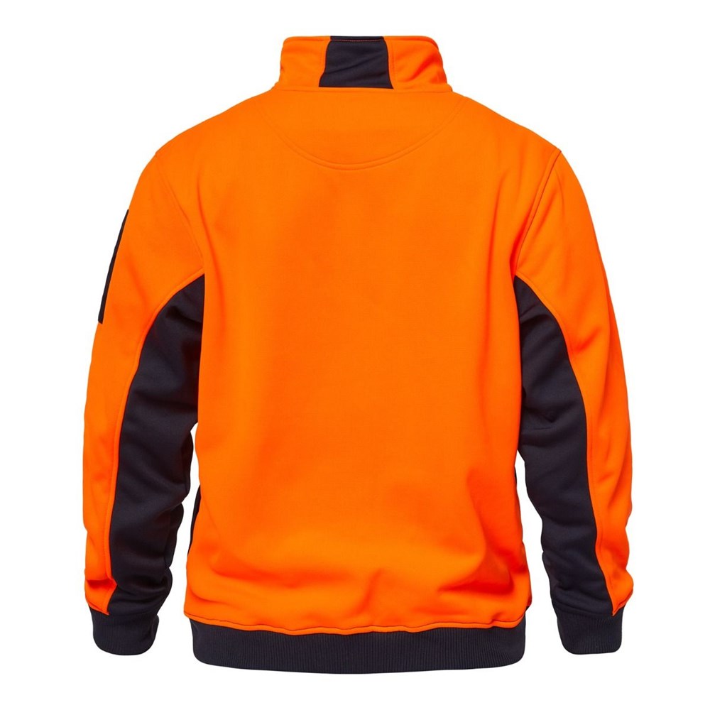 WORKCRAFT WT8012 CREST HI VIS TWO TONE 1/2 ZIP PULLOVER