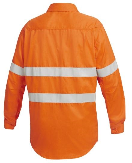 HARD YAKKA Y04150 SHIELDTEC FR/ARC RATED REFLECTIVE HI-VIS C/F SHIRT