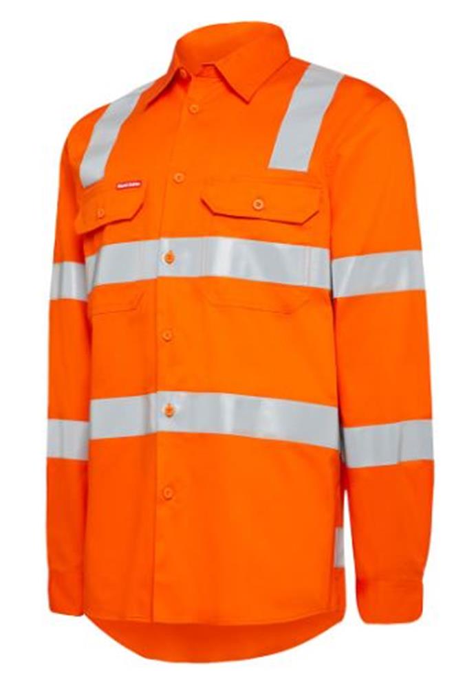 HARD YAKKA Y04275 X PATTERN BIO MOTION RAIL SHIRT All Trades Safety