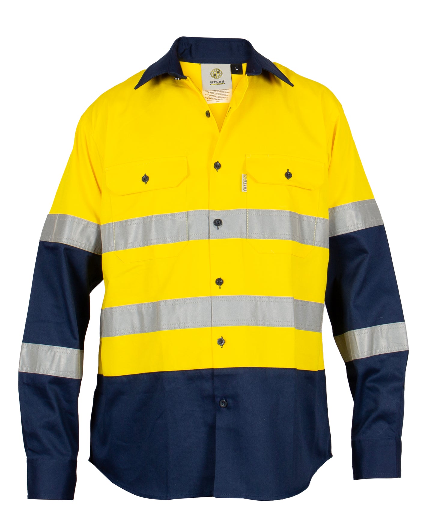 ATLAS A07288 L/SL REFLECTIVE HI VIS DRILL SHIRT