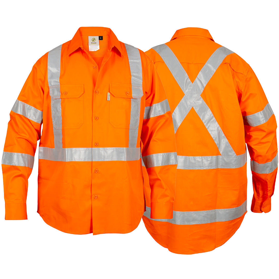 ATLAS 07499 L/SL REFLECTIVE HI VIS LIGHT WEIGHT RAIL SHIRT