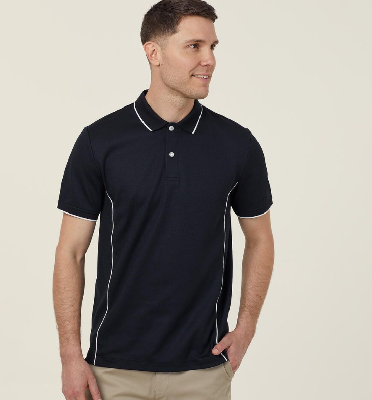 NNT CATJA2 ANTIBACTERIAL POLYFACE SHORT SLEEVE TIPPED POLO