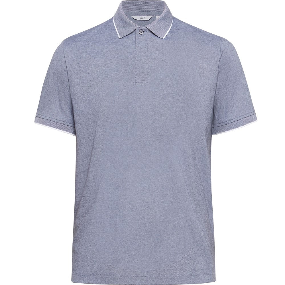 NNT CATJA4 MENS TEXTURED COTTON POLY SHORT SLEEVE POLO