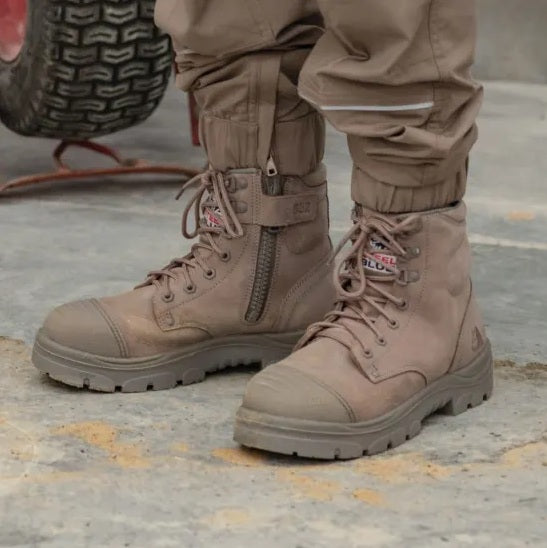 STEEL BLUE 312652 ARGYLE ZIP SCUFF CAP SAFETY BOOTS