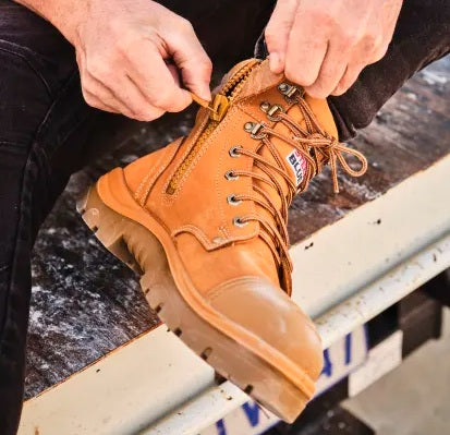 STEEL BLUE 312652 ARGYLE ZIP SCUFF CAP SAFETY BOOTS