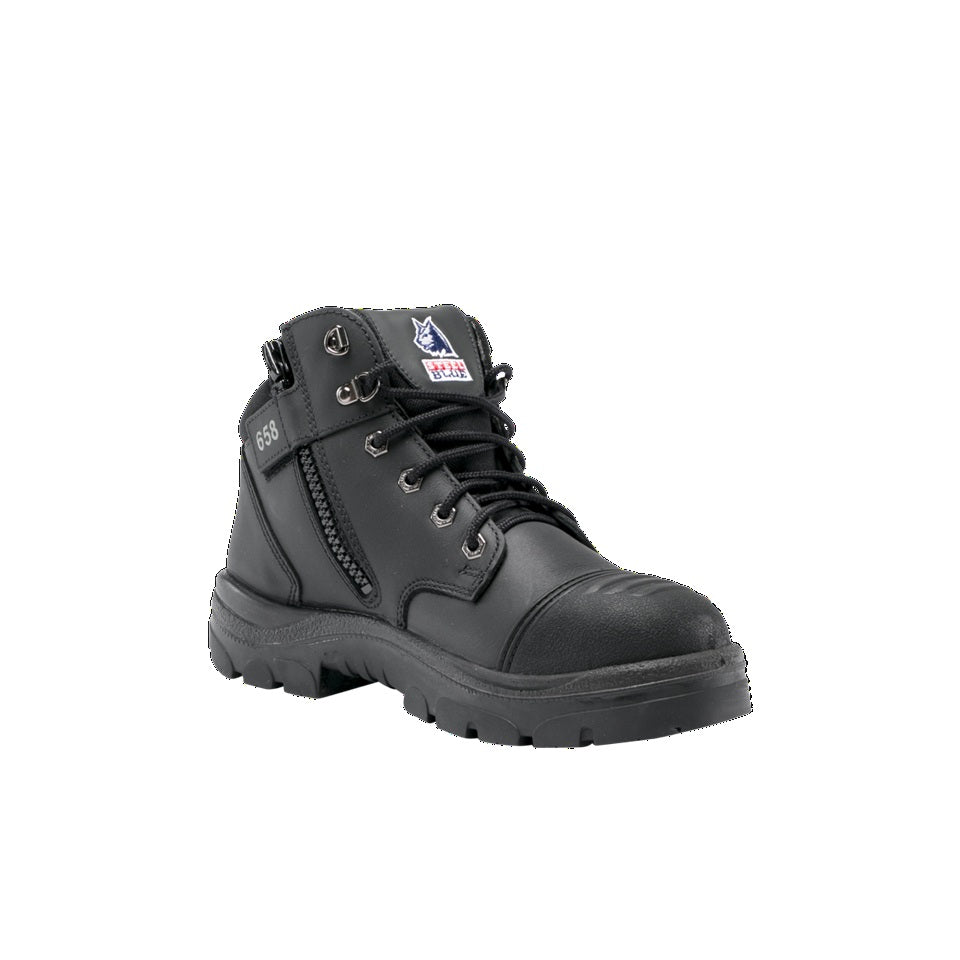 STEEL BLUE 312658 PARKES ZIP SCUFF CAP SAFETY BOOTS