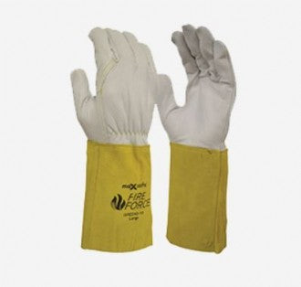 MAXISAFE GRE243 FIRE FORCE EXTENDED CUFF RIGGER/TIG GLOVES