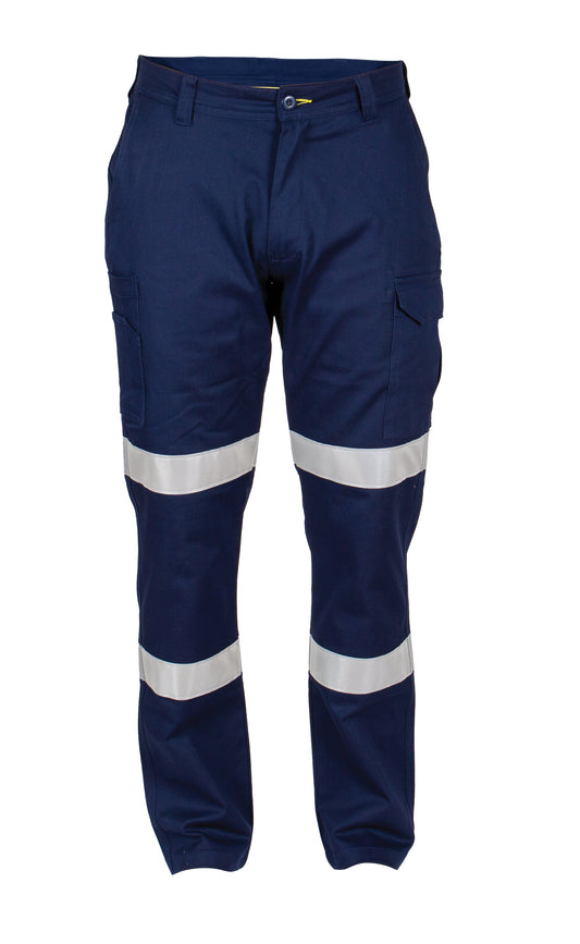 ATLAS AW1008R REFLECTIVE STRETCH DRILL CARGO TROUSERS-DOUBLE HOOP